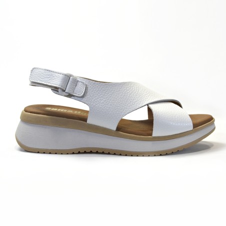 Sandalia para mujer plataforma blancas