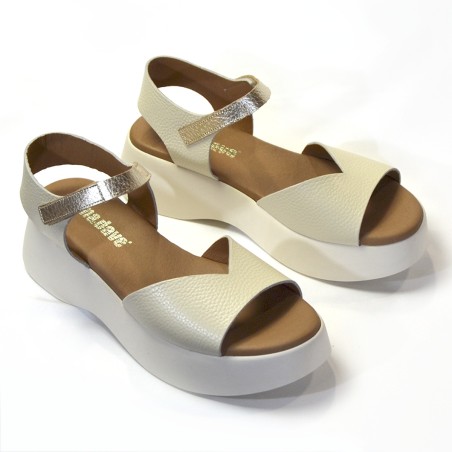 Sandalia para mujer plataforma hielo