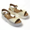 Sandalia para mujer plataforma hielo