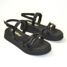 Sandalia para mujer plataforma negros