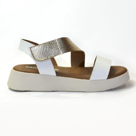  Sandalia para mujer plataforma blancas
