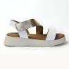  Sandalia para mujer plataforma blancas