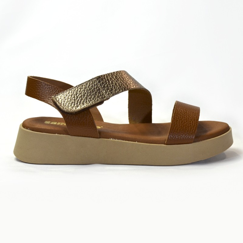  Sandalia para mujer plataforma roble 