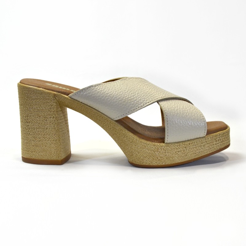 Sandalia para mujer tacón hielo 