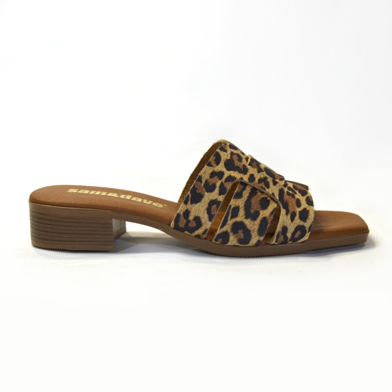 Sandalia para mujer tacón leo 