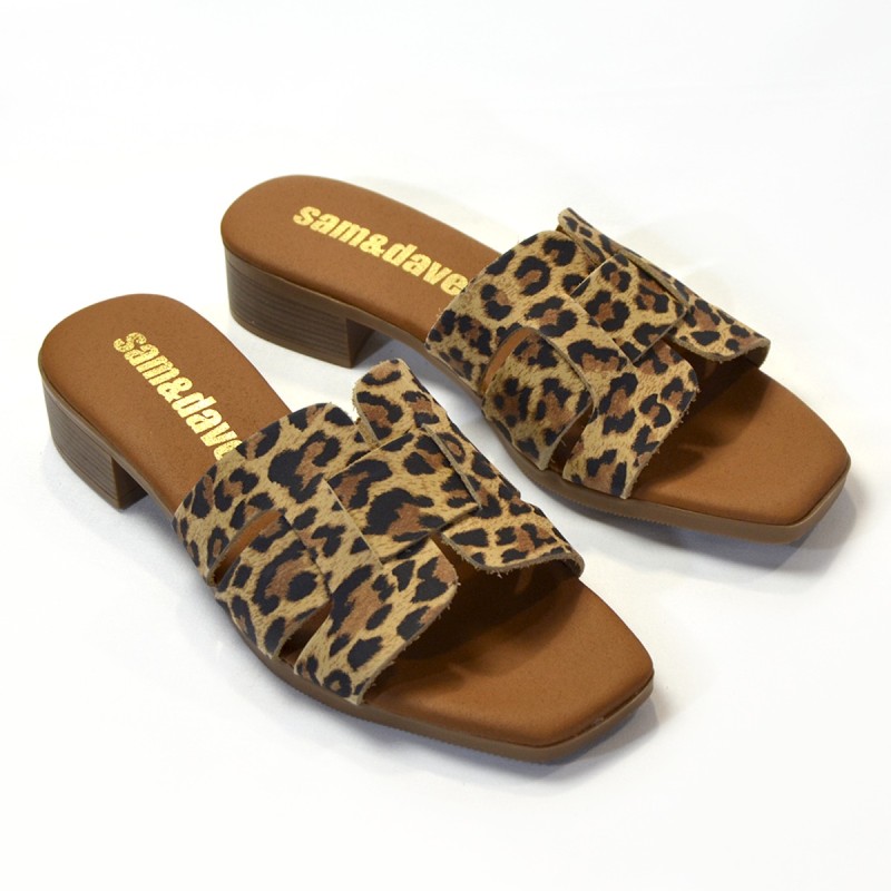 Sandalia para mujer tacón leo 