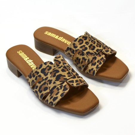 Sandalia para mujer tacón leo 