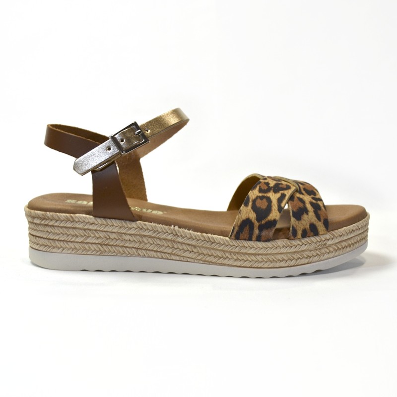 Sandalia para mujer plataforma leo 