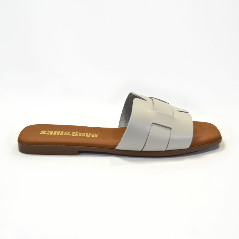 Sandalias plana mujer hielo 