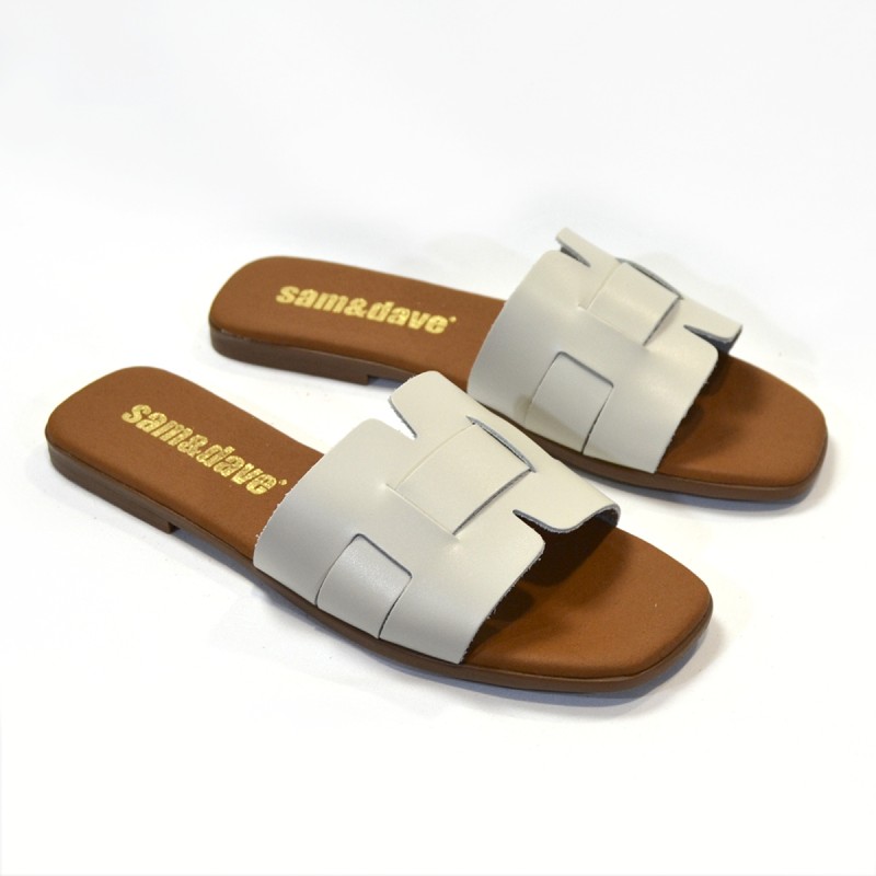 Sandalias plana mujer hielo 