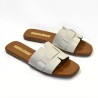 Sandalias plana mujer hielo 