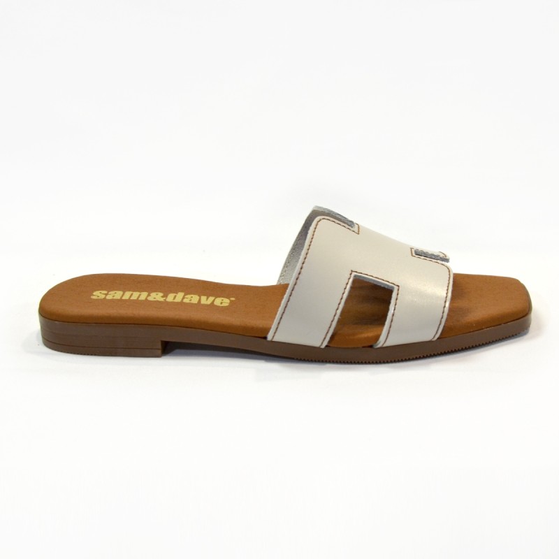 Sandalias plana mujer hielo 