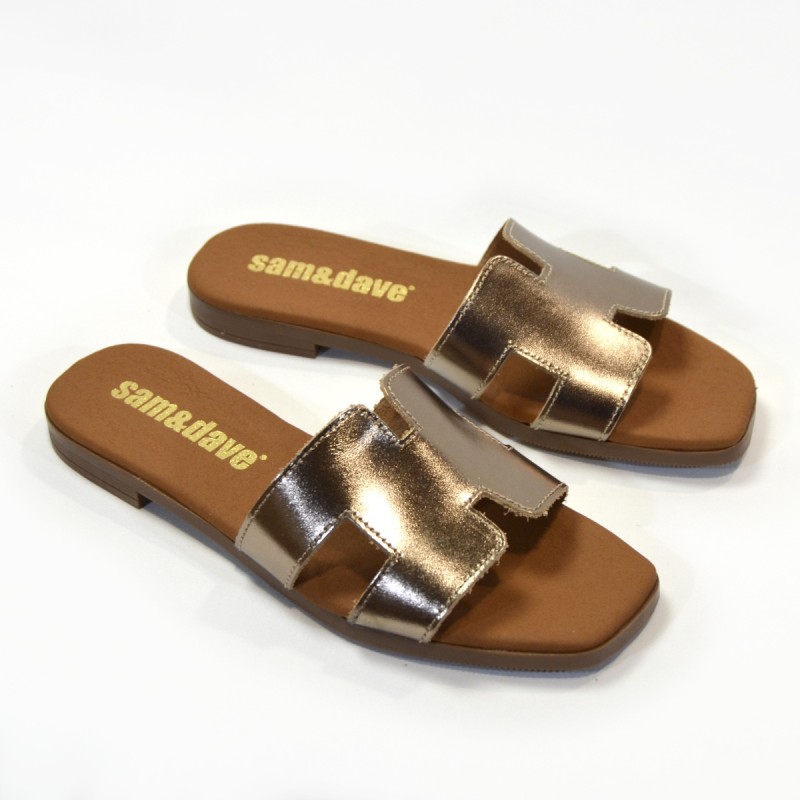 Sandalias plana mujer cava 