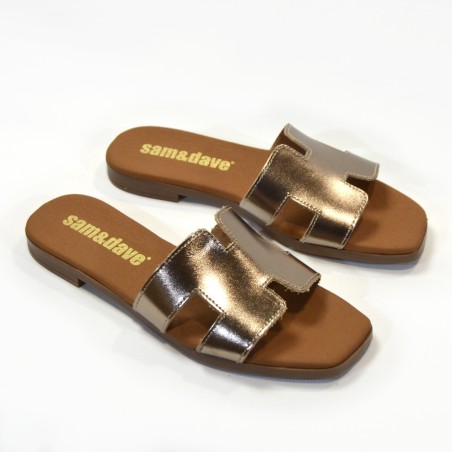 Sandalias plana mujer cava 