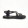 Sandalias plana mujer negras 