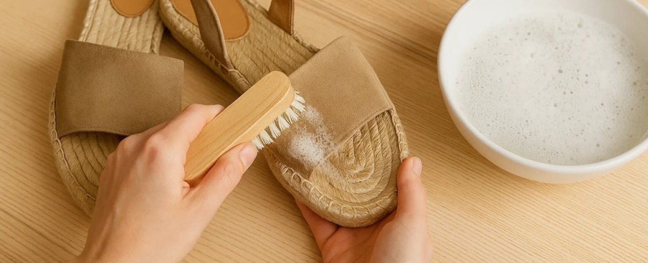 ¿Cómo limpiar sandalias de esparto?